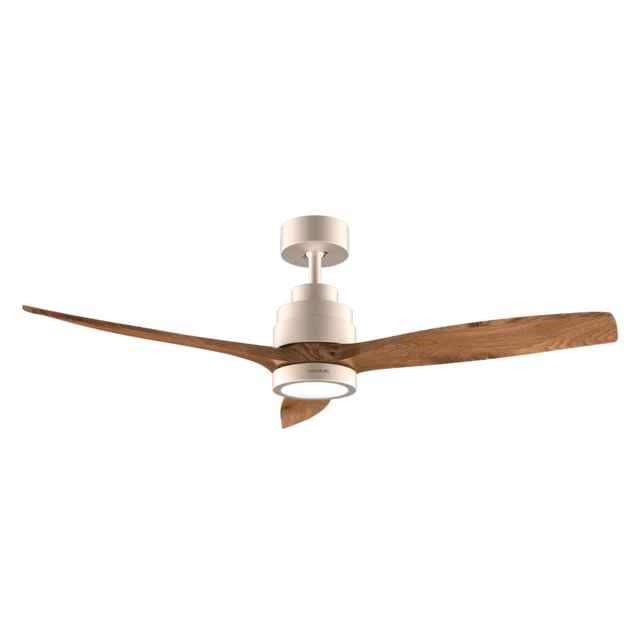 Cecotec EnergySilence Aero 5295 GoldBlack Ventilador De Techo De 35 W Con Motor DC Y 52” Con Luz LED De 18W Mando A Distancia Temporizador Y 6 Velocidades. Ventilador De Techo