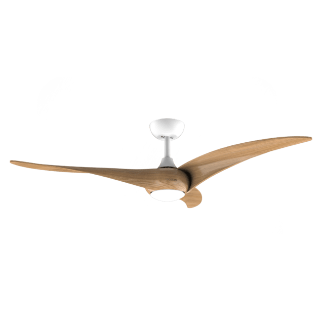 Cecotec EnergySilence Aero 5295 LightWood Ventilador De Techo Con Motor DC De 40W 54 Pulgadas Con Luz LED De 18W 3 Tonalidades Seleccionables 3 Aspas Temporizador Programable.  Ventilador De Techo