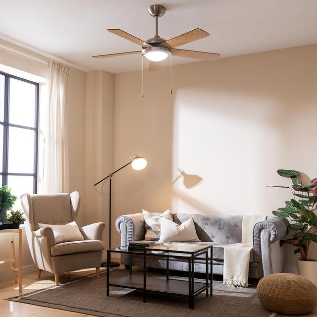 Cecotec EnergySilence Aero 540 Ventilador De Techo 52’’ De 5 Aspas 62 W Lámpara LED Y Función Verano/invierno. Ventilador De Techo