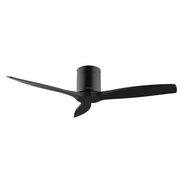 Cecotec EnergySilence Aero 5500 Aqua Black&Black Connected Ventilador De Techo De 40 W Y 52” Con Mando A Distancia Control Por Wifi Y Mando A Distancia Protección IP44 6 Velocidades 3 Aspas Modo Winter-summer Y Temporizador D