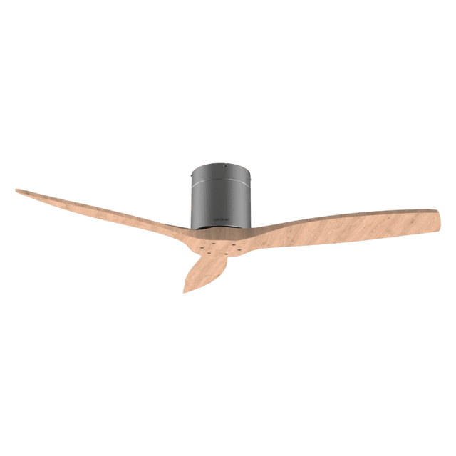 Cecotec EnergySilence Aero 5500 Aqua IronLightWood Connected Ventilador De Techo De 40 W Y 52” Con Mando A Distancia Control Por Wifi Y Mando A Distancia Protección IP44 6 Velocidades 3 Aspas Modo Winter-summer Y Temporizador