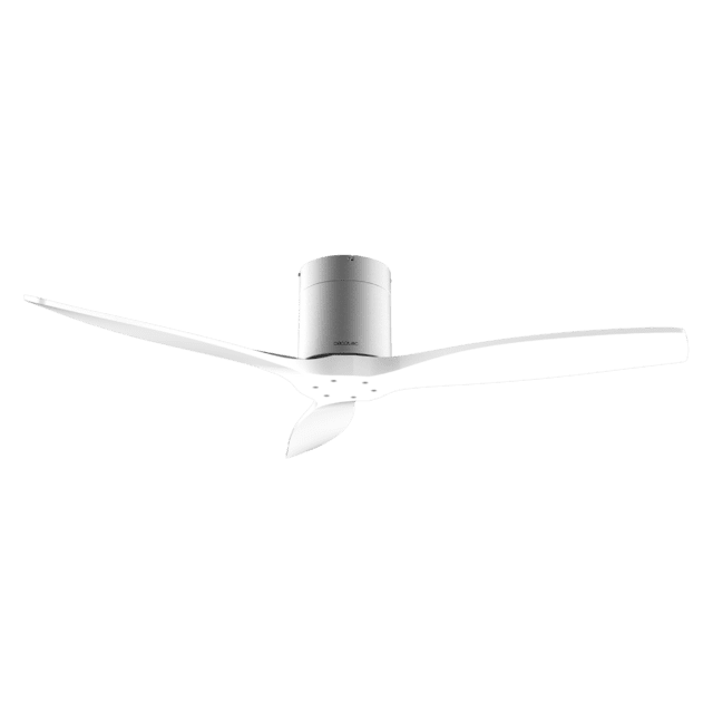 Cecotec EnergySilence Aero 5500 Aqua IronWhite Connected Ventilador De Techo De 40 W Y 52” Con Mando A Distancia Control Por Wifi Y Mando A Distancia Protección IP44 6 Velocidades 3 Aspas Modo Winter-summer Y Temporizador De