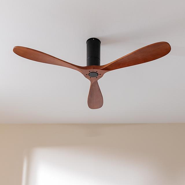 Cecotec EnergySilence Aero 5500 Black Aqua Connected Ventilador De Techo De 40 W Y 52” Con Mando A Distancia Control Por Wifi Y Mando A Distancia Protección IP44 6 Velocidades 3 Aspas Modo Winter-summer Y Temporizador De Hast