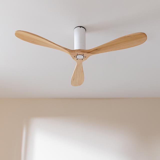 Cecotec EnergySilence Aero 5500 White Aqua Connected Ventilador De Techo De 40 W Y 52” Con Mando A Distancia Control Por Wifi Y Mando A Distancia Protección IP44 6 Velocidades 3 Aspas Modo Winter-summer Y Temporizador De Hast