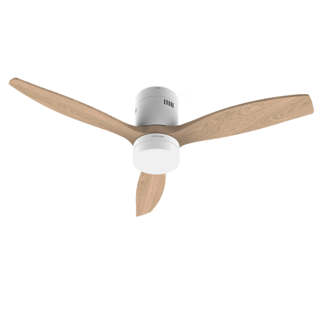 Cecotec EnergySilence Aero 5600 Aqua Connected Ventilador De Techo De 40 W Y 52” Con Mando A Distancia Control Por Wifi Y Mando A Distancia Protección IP44 6 Velocidades 3 Aspas Modo Winter-summer Y Temporizador De Hasta 8 Ho
