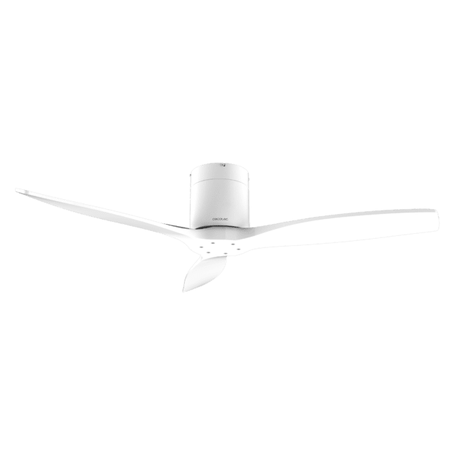 Cecotec EnergySilence Aero 5600 Aqua IronWhiteWood Connected Ventilador De Techo De 40 W Y 52” Con Mando A Distancia Control Por Wifi Y Mando A Distancia Protección IP44 6 Velocidades 3 Aspas Modo Winter-summer Y Temporizador
