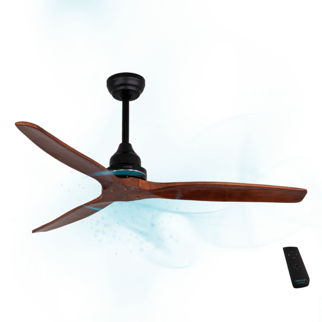 Cecotec EnergySilence Aero 580 Ventilador De Techo De 65 W Y 52” Con Mando A Distancia Temporizador Modo Winter-summer 3 Velocidades Y 3 Aspas. Ventilador De Techo