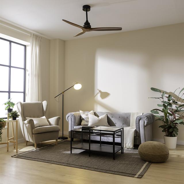 Cecotec EnergySilence Aero 580 Ventilador De Techo De 65 W Y 52” Con Mando A Distancia Temporizador Modo Winter-summer 3 Velocidades Y 3 Aspas. Ventilador De Techo