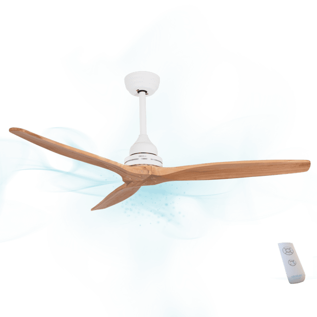 Cecotec EnergySilence Aero 590 Ventilador De Techo De 65W Y 52” Con Mando A Distancia Temporizador Modo Winter-summer 3 Velocidades Y 3 Aspas. Ventilador De Techo