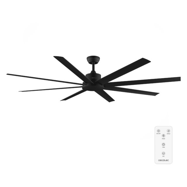 Cecotec EnergySilence Aero 7200 Pro Ventilador de techo con motor DC de 40 W y 72 pulgadas 6 velocidades 8 aspas temporizador hasta 4 horas control remoto modo winter/summer. Ventilador de techo 