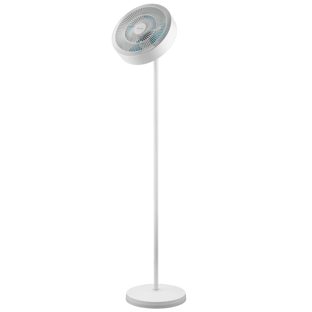 Cecotec EnergySIlence FanLamp Ventilador De Pie Con Aro De Luz LED Con Motor DC Y Con Salida De Aire Reversible Potencia De 36 W Control Táctil Y Mando A Distancia Tres Alturas Seleccionables. Ventilador De Pie