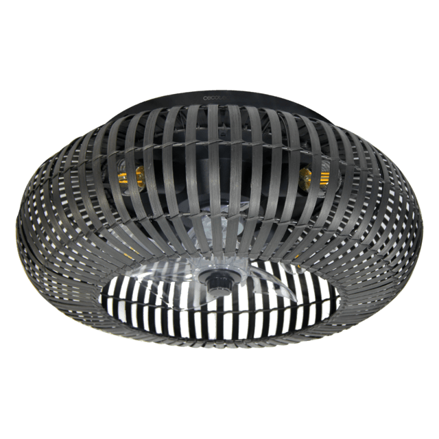 Cecotec EnergySilence LampAero 600 Natural DarkWood Ventilador De Techo De Diseño Con Motor DC Con Una Potencia De 20W Y Lámpara Integrada Con 5 Aspas De 11 Pulgadas Control Remoto 3 Velocidades 3 Tonalidades De Luz Disponible
