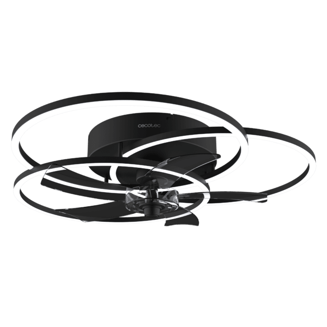 Cecotec EnergySilence LampAero 670 FlowLight Ventilador De Techo De Diseño Con Motor DC Con Una Potencia De 20W Y Luz LED De 40W Con 5 Aspas De 17 Pulgadas Control Remoto 3 Velocidades 3 Tonalidades De Luz Disponibles Temporiza