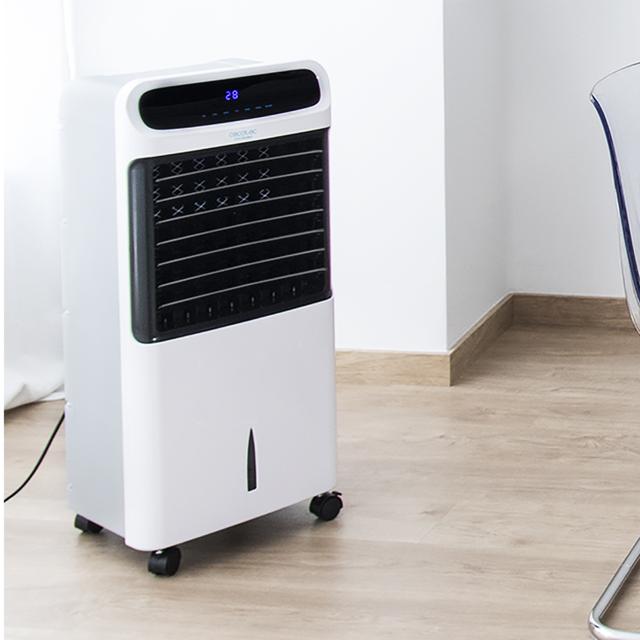 Cecotec EnergySilence PureTech 6500. Climatizador Evaporativo De 80 W Doble Función Frio/Calor Caudal 600 M2/h 12l De Capacidad Temporizador Hasta 8h Mando A Distancia 3 Velocidades Climatizador Evaporativo Portátil