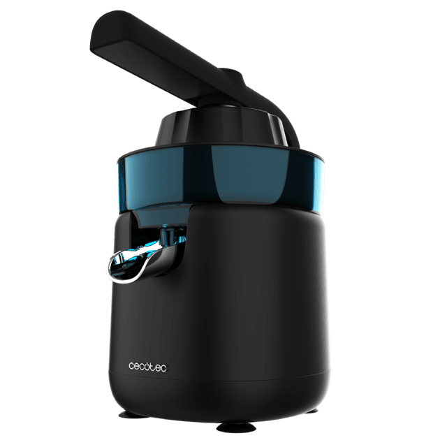 Cecotec EssentialVita Hyden 120 Exprimidor Eléctrico De Brazo Para Naranjas Y Cítricos Con 120 W De Potencia Y Dos Conos Desmontables De Plástico De Diferente Tamaño. Mango Y Tapa De Plástico Con Una Capacidad De 250ml. Exp