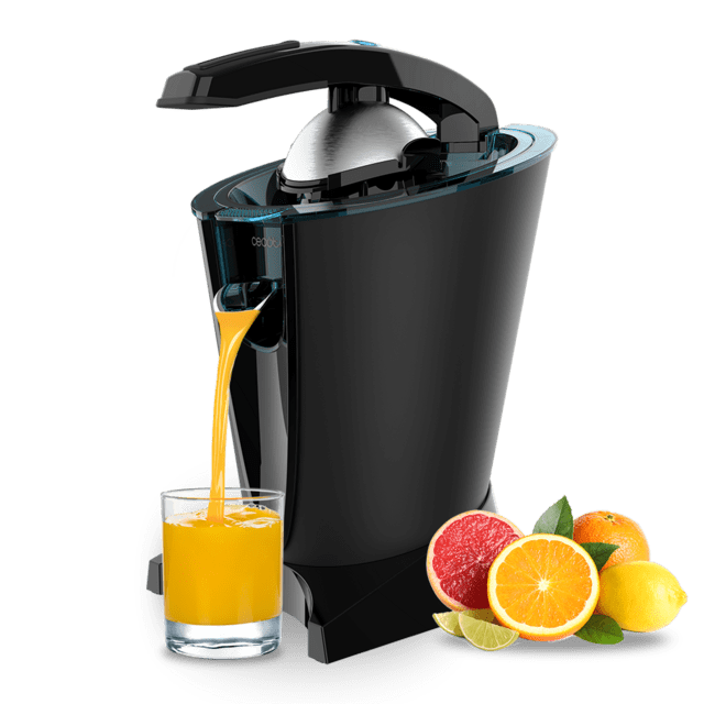 Cecotec EssentialVita Hyden 600 Exprimidor Eléctrico De Brazo Para Naranjas Y Cítricos Con 600 W De Potencia Filtro Regulador De Pulpa Un Segundo Filtro De Acero Inoxidable Y Dos Conos Desmontables De Acero Inoxidable De Difer