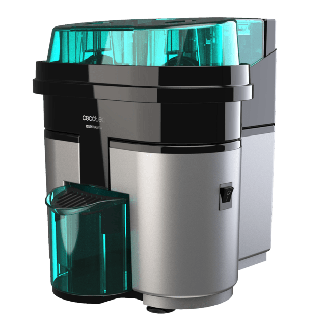 Cecotec EssentialVita Twice Black. Exprimidor Naranjas Eléctrico De 90 W Doble Cabezal Y Cortador Filtro Para Pulpa Vaso 500ml Piezas Aptas Para Lavavajillas Exprimidor De Naranjas Eléctrico