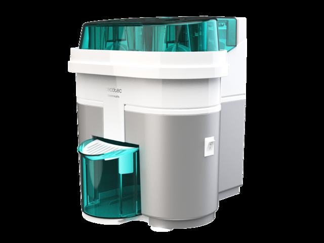 Cecotec EssentialVita Twice White. Exprimidor Naranjas Eléctrico De 90 W Doble Cabezal Y Cortador Filtro Para Pulpa Vaso 500ml Piezas Aptas Para Lavavajillas Exprimidor De Naranjas Eléctrico
