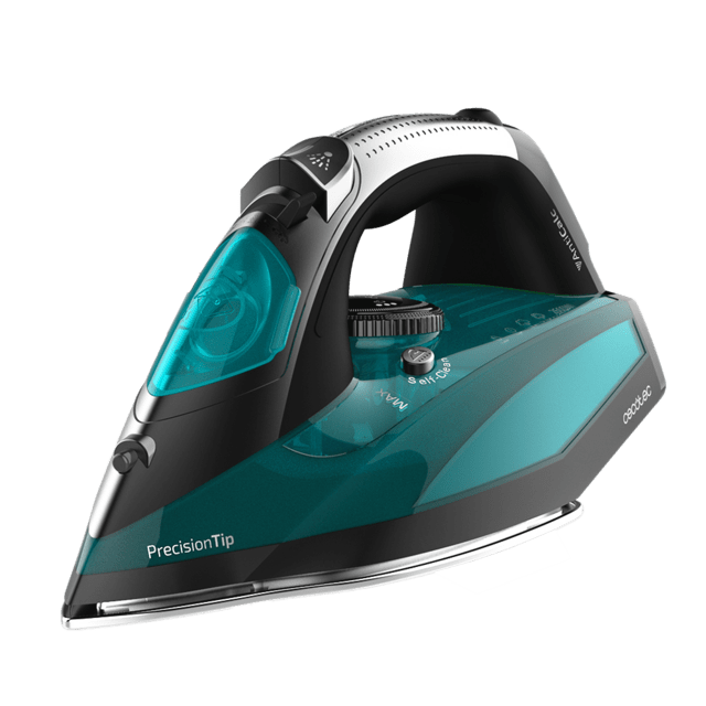 Cecotec Fast&Furious 5020 Force.Plancha Ropa de Vapor de 2600 W Suela Ultradeslizante Antirrayadura Vapor Continuo 60 g/m Golpe de Vapor 210g/min Sistema Antigoteo Punta Precisión Plancha Horizontal