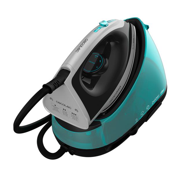 Cecotec Fast&Furious 8010 Vital M. Centro De Planchado De 2400 W 6 Bares De Presión Suela Cerámica Ultradeslizante Turbo Slide 125 G/min Vapor Continuo Y 360 G/min Golpe De Vapor Sistema De Seguridad Centro De Planchado