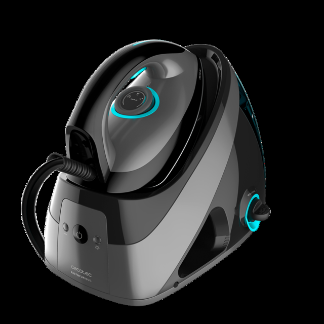 Cecotec Fast&Furious 8040 Absolute. Centro De Planchado De 2400 W Golpe De Vapor 480 G/min Presión 6 Bares Suela Turbo Slide Filtro Antical Seguridad Contra Sobrecalentamientos Plancha De Vapor Para Ropa  