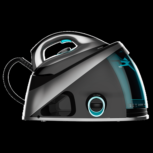 Cecotec Fast&Furious 8040 Absolute. Centro de Planchado de 2400 W Golpe de Vapor 480 g/min Presión 6 Bares Suela Turbo Slide Filtro Antical Seguridad contra sobrecalentamientos Plancha de vapor para ropa  