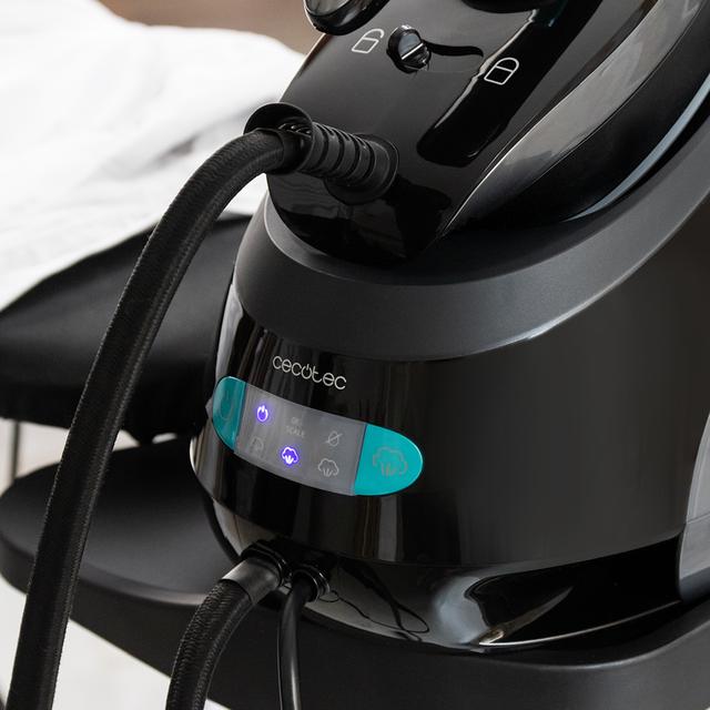Cecotec Fast&Furious 8060 Ultra. Centro De Planchado De 3000 W 15 Bares De Presión Revestimiento De Óxido De Titanio Golpe De Vapor De 750 G/min 175 G/min De Vapor Continuo Gris Centro De Planchado