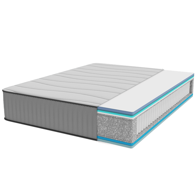 Cecotec Flow 6990 Hybrid 160x200 Colchón HíbridoColchón Híbrido Multicapa Con Núcleo De Muelles Ensacados Y Viscoelástica ViscoCare