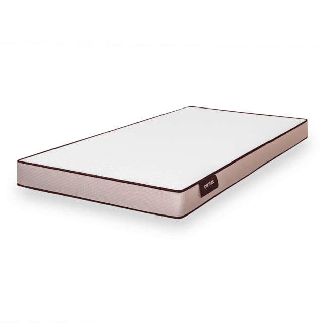Cecotec Flow BabyPure Colchón para cuna de bebé de 10 cm de altura espuma de 25 kg/m3 funda extraíble con cremallera lavable y certificación Oeko-Tex®. Fabricado en España. Colchón para cuna de bebé