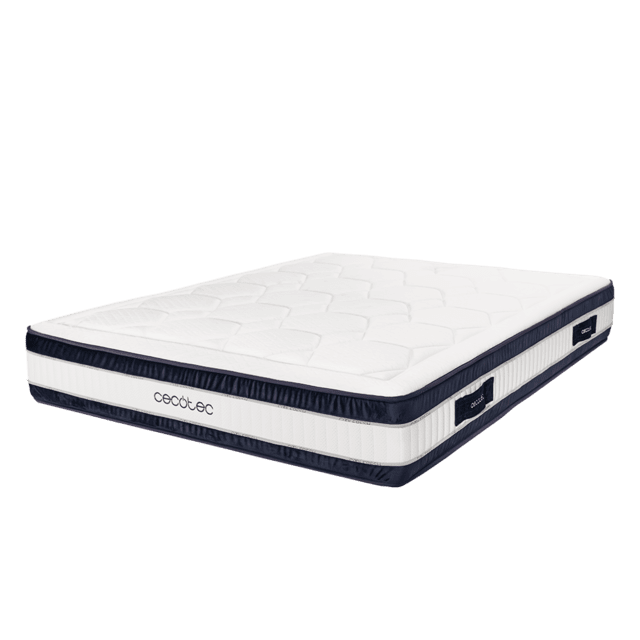 Cecotec Flow CecoFresh 2900 CoolConfort Hybrid 140 x 190 cm Colchón con núcleo de muelles ensacados y tecnología innovadora CoolConfort para una sensación ultra refrescante durante el descanso. Altura 29 cm. Colchón