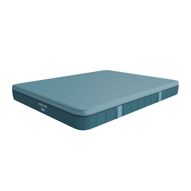 Cecotec Flow Genuine 200x200 Colchón viscoelástico y enfundable de 28 cm de altura que combina 3 capas para una firmeza alta núcleo perfilado de espuma HRC2+ y tecnologías MorphoAdapt SoftFresh & EasyCleanColchón viscoelás