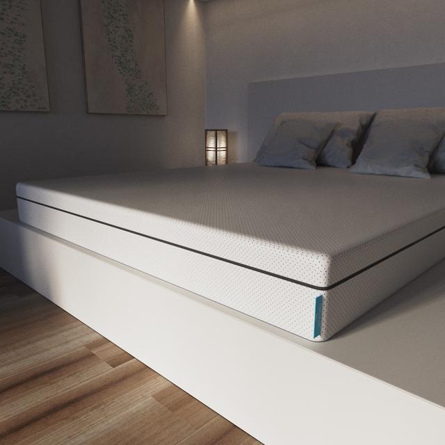 Cecotec Flow One 200x200 Colchón Viscoelástico Y Enfundable De 18 Cm De Altura Que Combina 3 Capas Para Una Firmeza Alta Núcleo Perfilado De Espuma HRC Y Tecnologías MorphoAdapt Fresh & EasyClean.Colchón Viscoelástico Y En