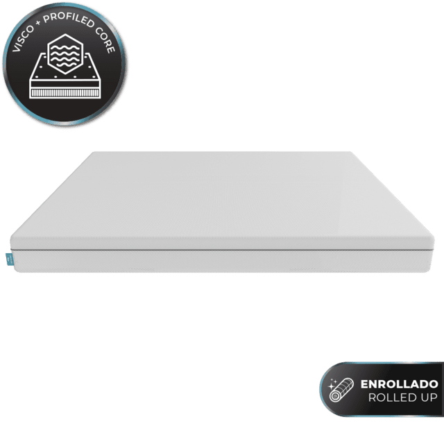 Cecotec Flow One T 150x200 Colchón viscoelástico y enfundable de 18 cm de altura que combina 3 capas para una firmeza media-alta núcleo perfilado de espuma HRC y tecnologías MorphoAdapt Fresh & EasyClean. Colchón viscoelás