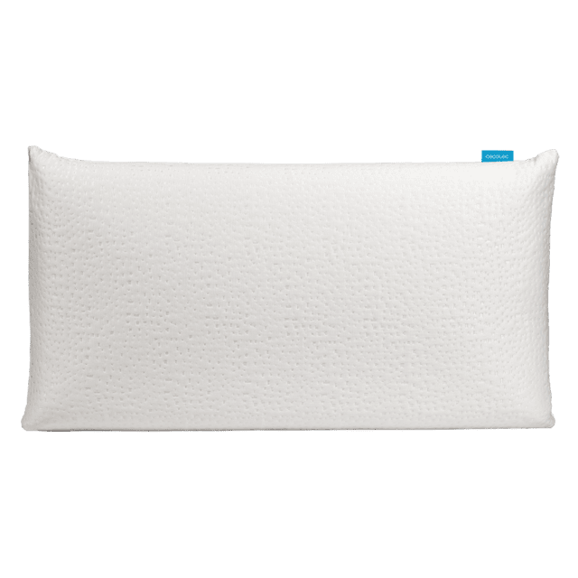 Cecotec Flow PureAdapt 150 cm Almohada con bloque de viscoelástica que proporciona la máxima adaptabilidad y confort eliminando los puntos de presión. Con tacto extra suave funda lavable y tratamiento antiácaros y antibacter