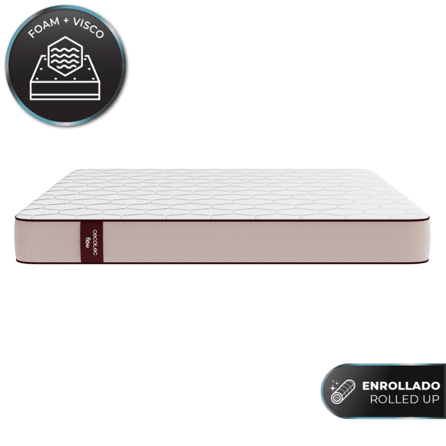 Cecotec Flow PureVital 1800 90x190 Colchón viscoelástico multicapa de 21 cm VisComfort Colchón viscoelástico multicapa de 21 cm VisComfort
