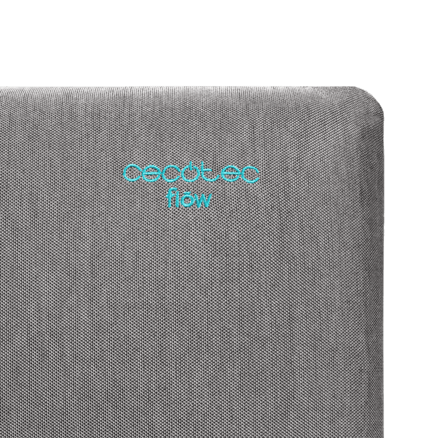 Cecotec Flow Satisfaction 150 Cm Almohada Con Bloque De Viscoelástica Que Proporciona La Máxima Adaptabilidad Y Confort Eliminando Los Puntos De Presión. Con Tacto Extra Suave Funda Transpirable Gris Metalizada Y Tratamiento