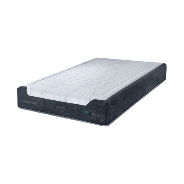 Cecotec Flow Select Earth 90x190 Colchón híbrido multicapa de núcleo de muelles ensacados AdaptCore 5 zonas y viscoelástica ViscoNature 60 Colchón