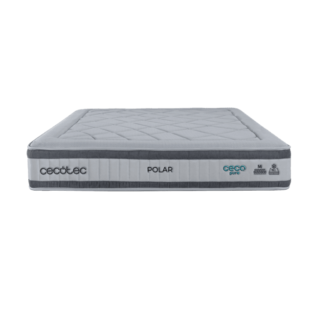 Cecotec Flow Select Polar 90x190 Colchón Híbrido Multicapa De Núcleo De Muelles Ensacados AdaptCore Y Viscoelástica ReviFresh 40 Colchón