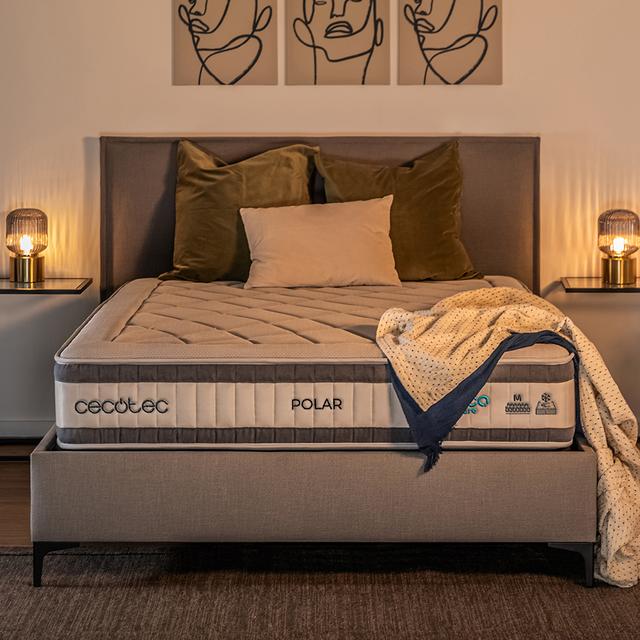 Cecotec Flow Select Polar 90x190 Colchón Híbrido Multicapa De Núcleo De Muelles Ensacados AdaptCore Y Viscoelástica ReviFresh 40 Colchón