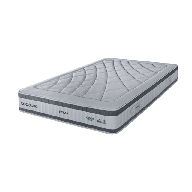 Cecotec Flow Select Polar 90x190 Colchón híbrido multicapa de núcleo de muelles ensacados AdaptCore y viscoelástica ReviFresh 40 Colchón