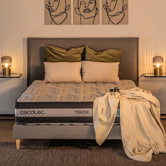 Cecotec Flow Select Touch 90x190 Colchón Híbrido Multicapa De Núcleo De Muelles Ensacados AdaptCore Slim Y Espuma Soft 40 Colchón Manual De Uso Libro De Garantía