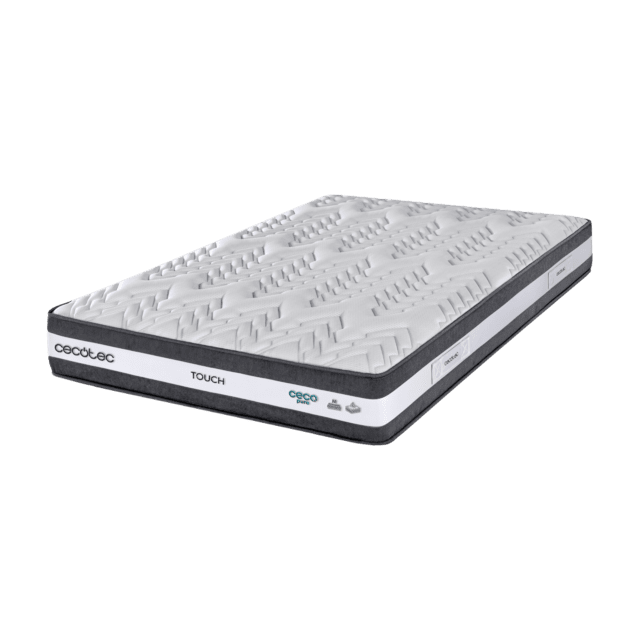 Cecotec Flow Select Touch 90x190 Colchón híbrido multicapa de núcleo de muelles ensacados AdaptCore Slim y espuma Soft 40 Colchón Manual de uso Libro de Garantía