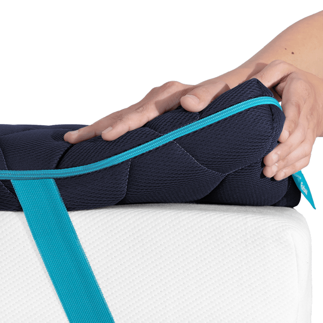 Cecotec Flow TopDeluxe Topper De Viscoelástica 100% Con Acolchado De 7 Cm De Altura Cuatro Correas Elásticas Antideslizantes Para Una Mejor Sujeción Y Funda Exterior Desenfundable Con Cremallera. Topper