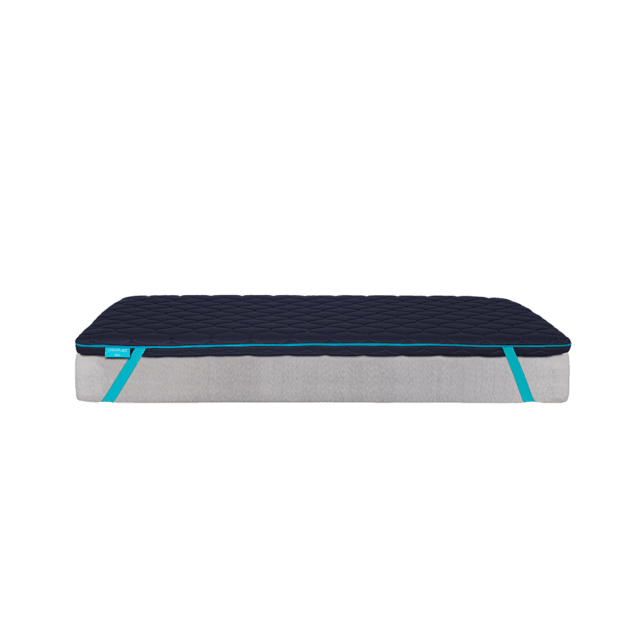 Cecotec Flow TopDeluxe Topper De Viscoelástica 100% Con Acolchado De 7 Cm De Altura Cuatro Correas Elásticas Antideslizantes Para Una Mejor Sujeción Y Funda Exterior Desenfundable Con Cremallera. Topper