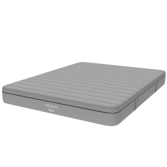 Cecotec Flow Two + 140x190 Colchón Viscoelástico Y EnfundableColchón Viscoelástico Y Enfundable De 21 Cm De Altura Que Combina 3 Capas Para Una Firmeza Media-alta