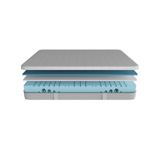 Cecotec Flow Two 200x200 Colchón Viscoelástico Y Enfundable De 21 Cm De Altura Que Combina 3 Capas Para Una Firmeza Alta Núcleo Perfilado De Espuma HRC+ Y Tecnologías MorphoAdapt SoftFresh & EasyClean.Colchón Viscoelástico