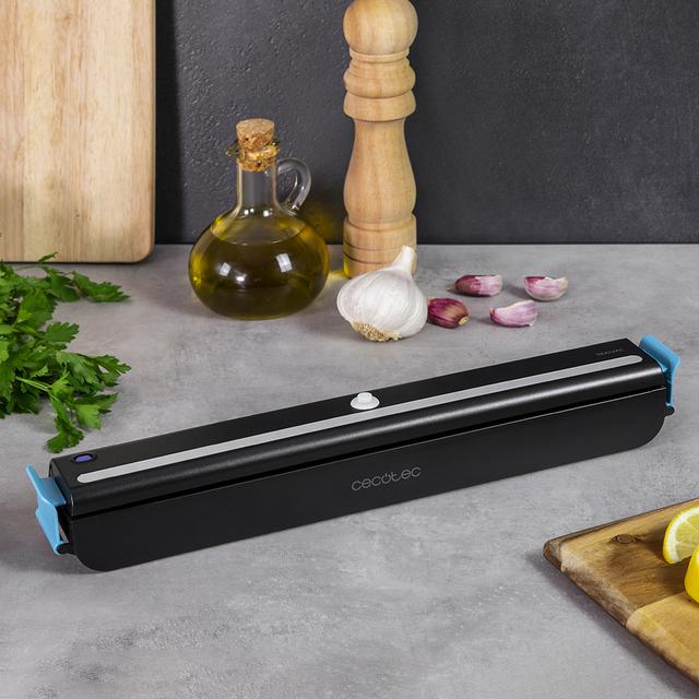 Cecotec FoodCare SealVac 600 Easy. Envasadora Al Vacío De 85 W Sistema De Envasado En 10 Segundos Presión De Vacío De 60 KPa 5 Bolsas De 20 X 30 Cm Apta Para Bolsas Genéricas Envasadora Al Vacío Doméstica  