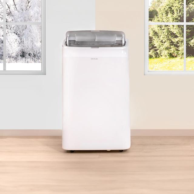 Cecotec ForceClima 14600 Soundless Heating Aire Acondicionado Portátil De 14000 BTU Con Bomba De Calor Y Tecnología Soundless Que Aporta Un Funcionamiento Más Silencioso. Incluye Mando A Distancia Para Controlar Sus 3 Velocid