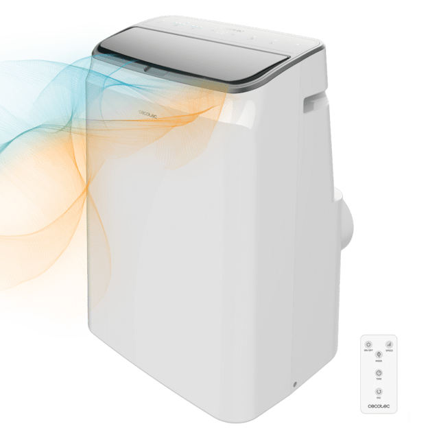 Cecotec ForceClima 14600 Soundless Heating Aire acondicionado portátil de 14000 BTU con bomba de calor y tecnología Soundless que aporta un funcionamiento más silencioso. Incluye mando a distancia para controlar sus 3 velocid