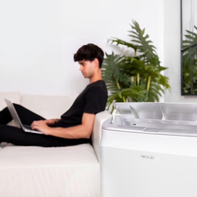 Cecotec ForceClima 14800 Soundless Heating Connected Aire Acondicionado Portátil De 14000 BTU Con Bomba De Calor Y Control Por Wifi. Con Tecnología Soundless Que Aporta Un Funcionamiento Más Silencioso. Incluye Mando A Distan